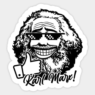 Karl Marx (two-tone) Sticker